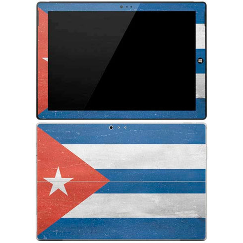 Cuban Flag Distressed Surface Pro 3 Skin